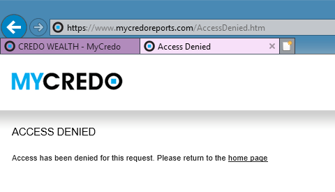 Accessing MyCredo made easier