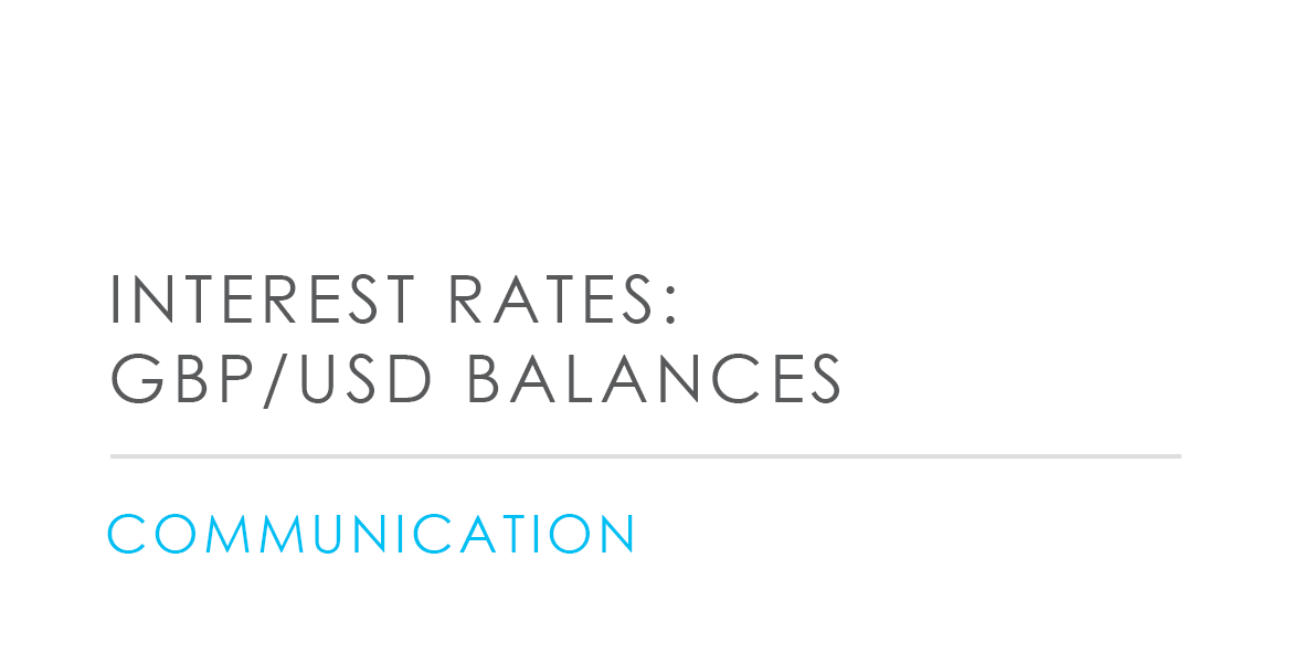 Interest Rates: GBP/USD Balances