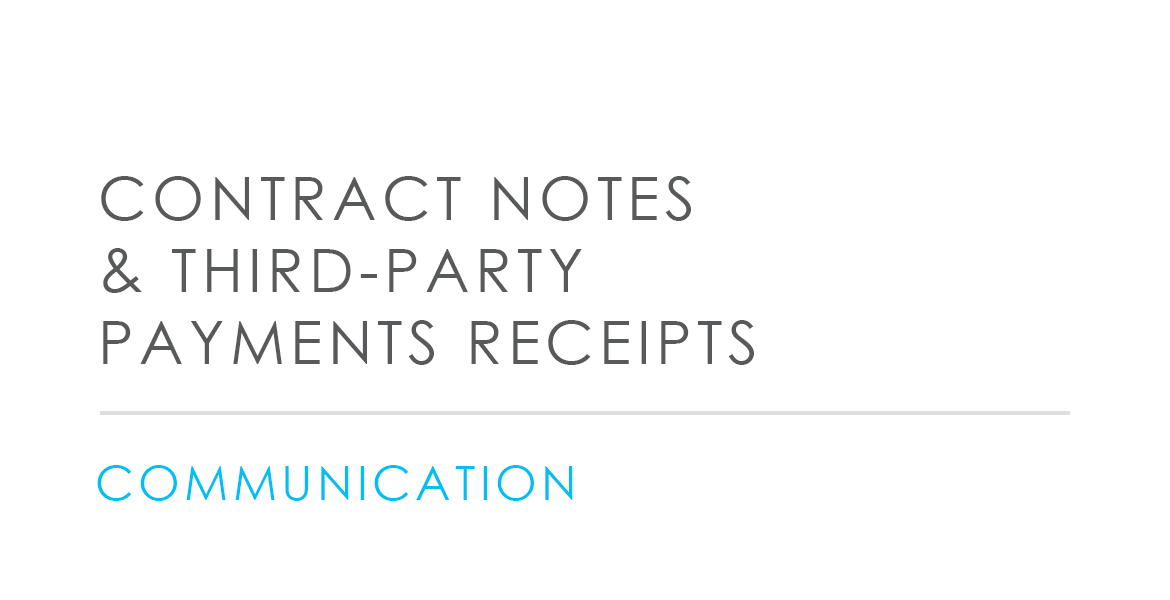 Contract Notes & Third-Party Payments