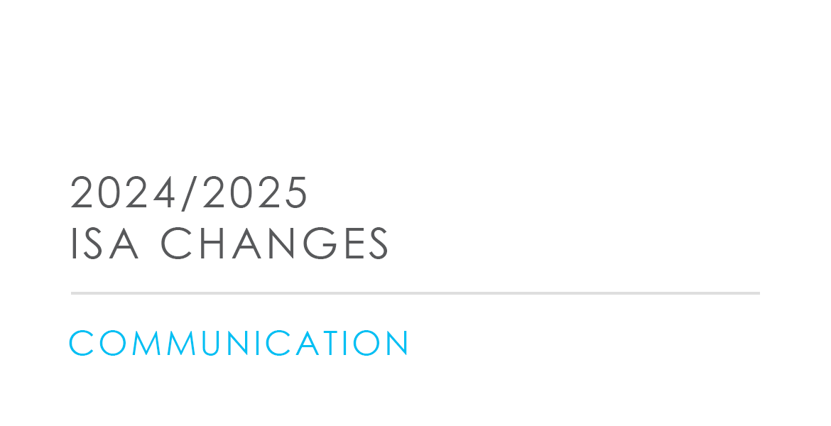 2024/2025 ISA Changes