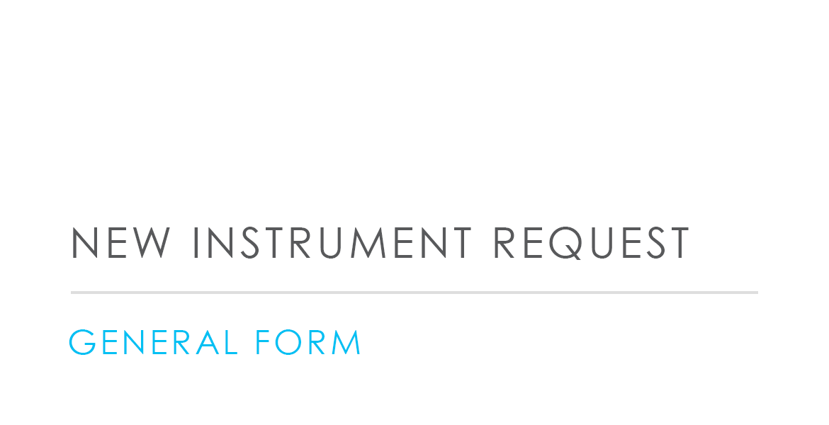 New Instrument Request